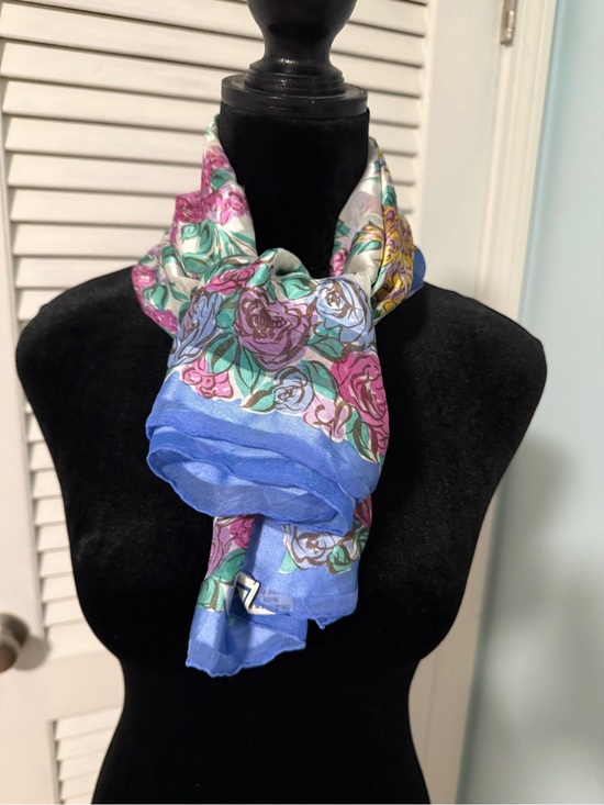 Yves Saint Laurent Accessories - Yves Saint Laurent Floral Silk 💯 silk Scarf Multicolor! Like New